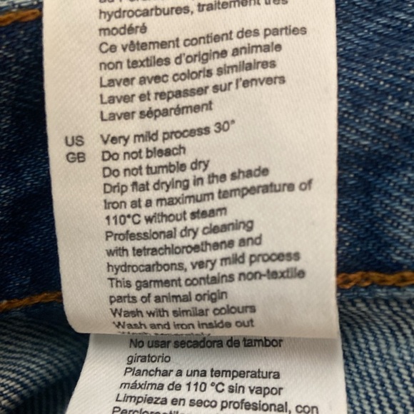 Sandro Blue Straight Faded Jeans - Picture 7 of 8